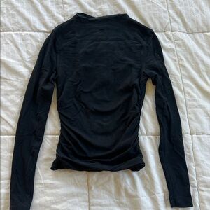 Abercrombie & Fitch Elegant Black Long Sleeve Top